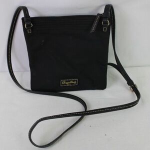 🦆 Dooney & Bourke Crossbody Bag Black Nylon North South Triple Zip